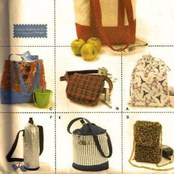 Simplicity 9658 Utility Bags Totes Sewing Pattern - Picture 2 of 3